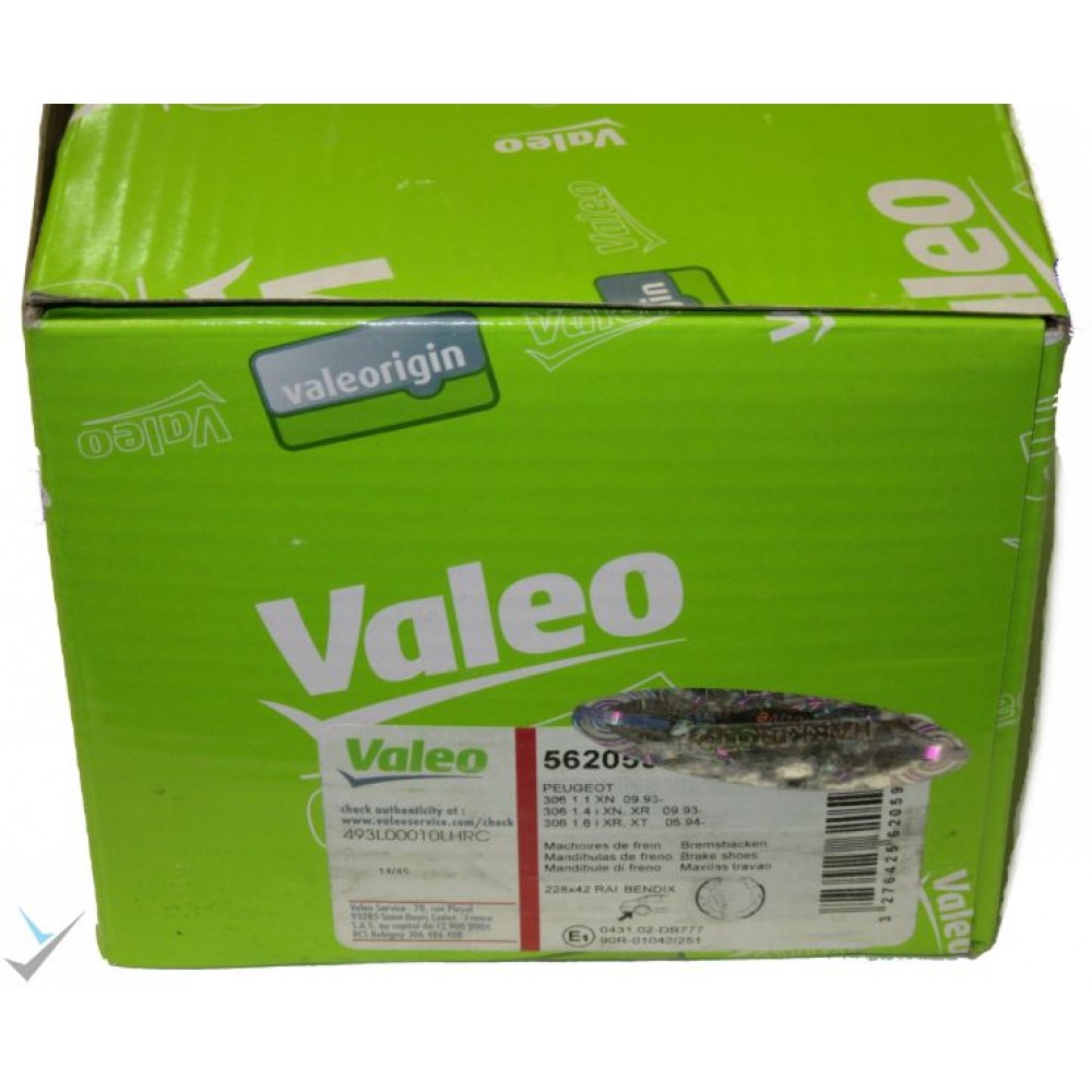 لنت ترمز چرخ عقب پژو 405 valeo  